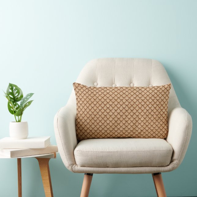 Coussin Rectangle Impression en cuir Mermaid Faux (Chaise)