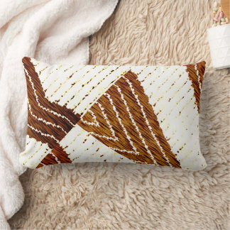 Coussin Rectangle Impression géométrique en tissu Kuba