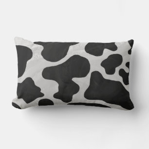 Coussin Rectangle Impression noire et blanche de vache