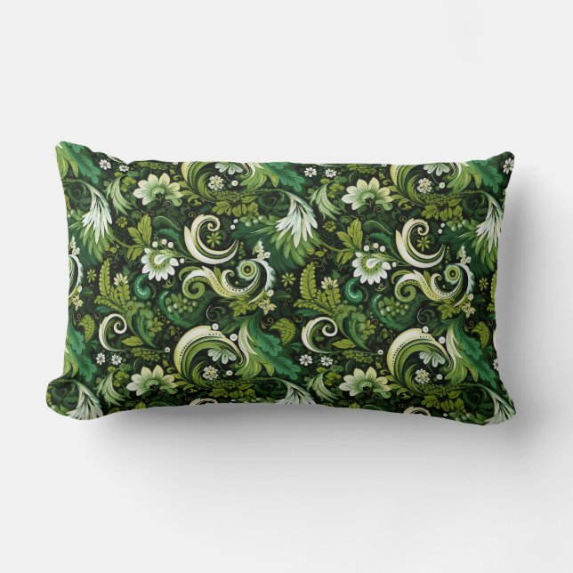 Coussin Rectangle Imprimé Paisley (Recto)