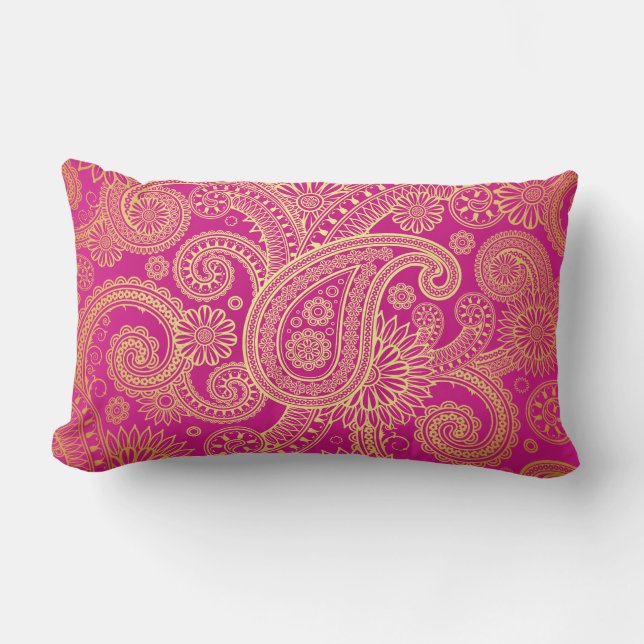 Coussin Rectangle Indian Paisley (Recto)