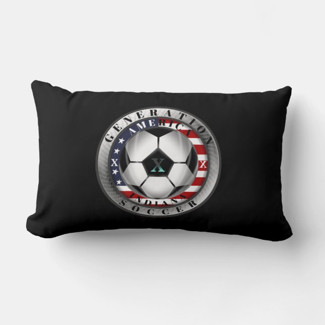 Coussin Rectangle Indiana State Generation X American Soccer (Recto)
