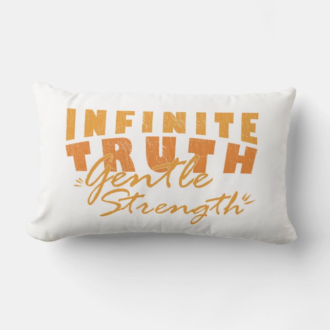 Coussin Rectangle Infinite Truth, Gentle Strength Throw Pillows (Recto)