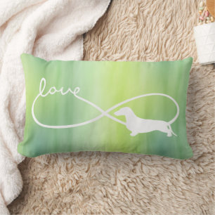 Coussin Rectangle Infinity Love Lemniscate Cheveux Courte Dachshund 