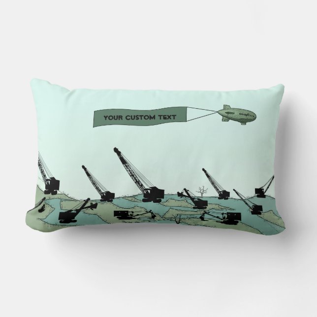 Coussin Rectangle Ingénieur d'exploitation CRANE OP CRANE (Recto)