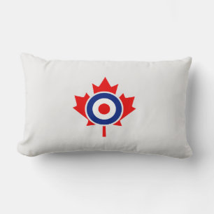 Coussin Rectangle Insigne de morue de la feuille d'érable canadienne