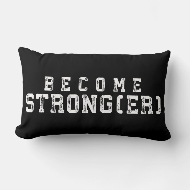 Coussin Rectangle Inspiration Poids Lifting - Devenez Plus Forte - G (Recto)