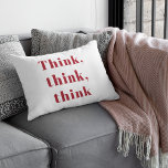 Coussin Rectangle Inspiration Positive Red Think Think Think Devis d<br><div class="desc">Inspiration Positive Red Think Think Think Devis de réflexion</div>