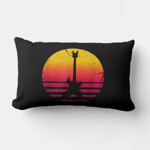 Coussin Rectangle Instrument de loterie de Guitar Sunset