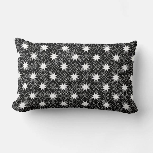 Coussin Rectangle INV géométrique étoile (Recto)