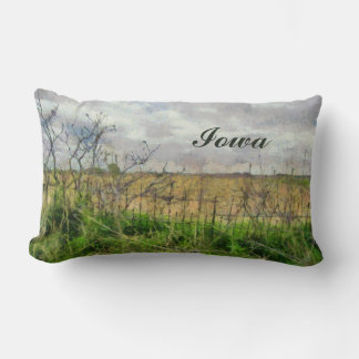 Coussin Rectangle Iowa Beau Paysage Rural Avec Vieille clôture