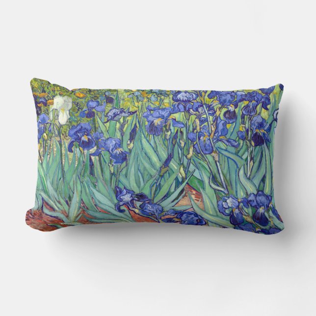 Coussin Rectangle Iris de Vincent van Gogh (Recto)