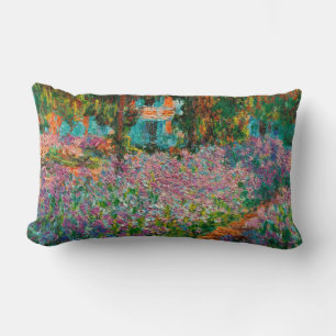 Coussin Rectangle Iris Jardin Monet Giverny fleurs