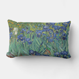 Coussin Rectangle Iris, Peinture à l'huile de fleurs, Vincent Van Go