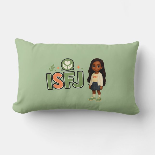 Coussin Rectangle ISFJ — A Guardiã da Harmonia (Recto)