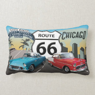 Coussin Rectangle Itinéraire 66, la route de mère