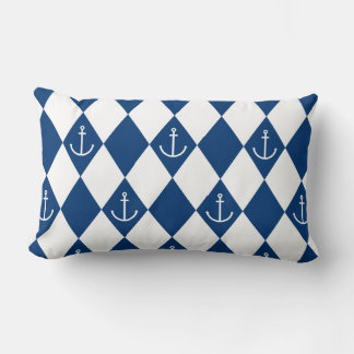 Coussin Rectangle Jacquard Ancre ~ Beach House