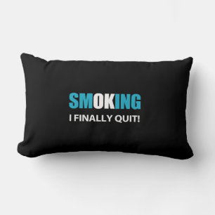 Coussin Rectangle J'Ai Finalement Quitté - Arrêté de fumer Récompens