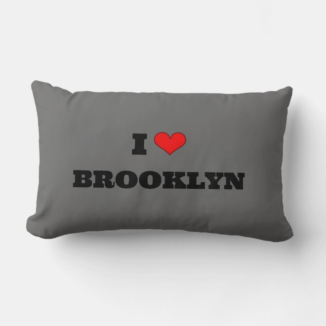 Coussin Rectangle J'aime Brooklyn (Recto)