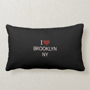 Coussin Rectangle J'Aime Brooklyn, NY