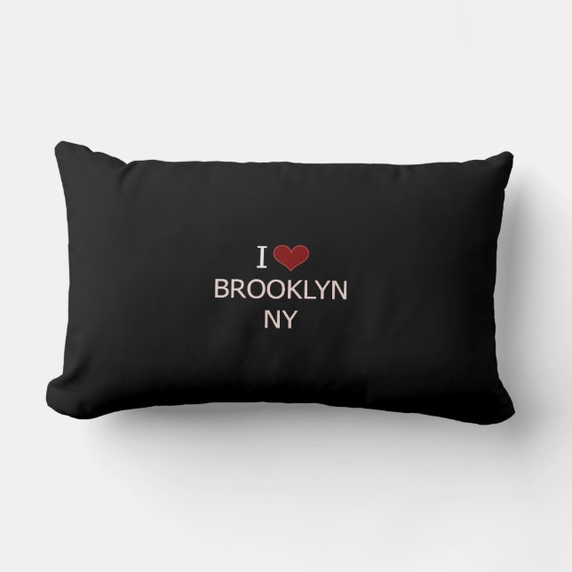 Coussin Rectangle J'Aime Brooklyn, NY (Recto)
