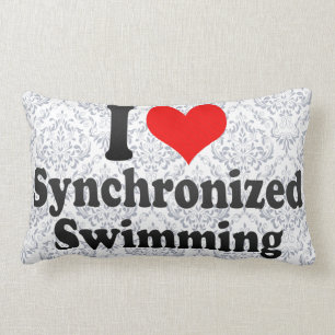 Coussin Rectangle J'aime la natation synchronisée