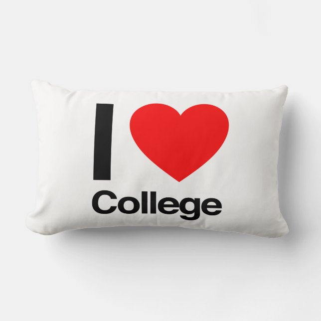 Coussin Rectangle j'aime le collège (Recto)