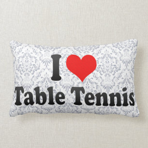 Coussin Rectangle J'aime le ping-pong