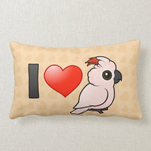 Coussin Rectangle J'aime les cacatoès moluquois