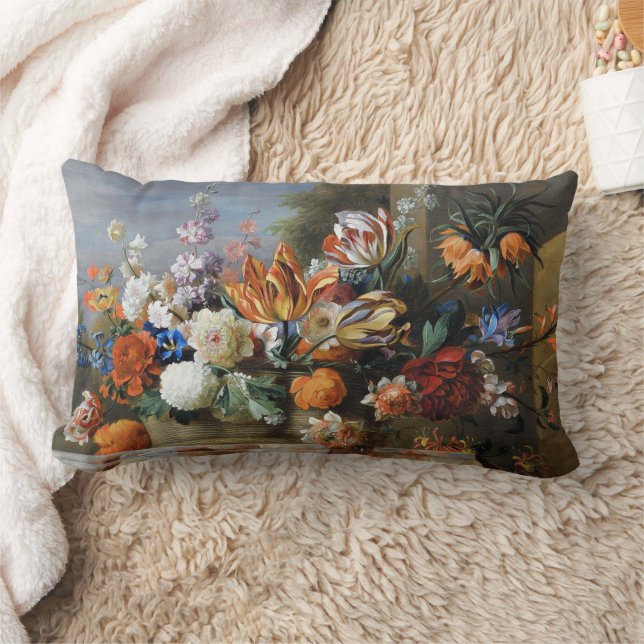 Coussin Rectangle Jakob Bogdani Tulips Peonies et autres Fleurs (Couverture)
