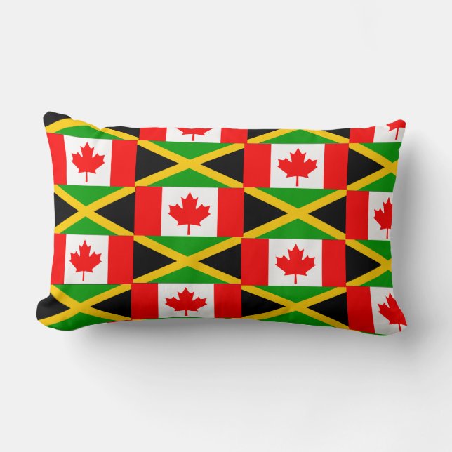 Coussin Rectangle Jamaïcain-canadien (Recto)
