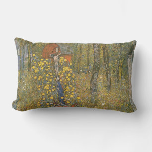 Coussin Rectangle Jardin agricole avec Crucifix (par Gustav Klimt)