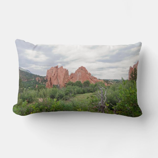 Coussin Rectangle Jardin des Dieux Monolithe et Plaines Lumbar Pill (Recto)
