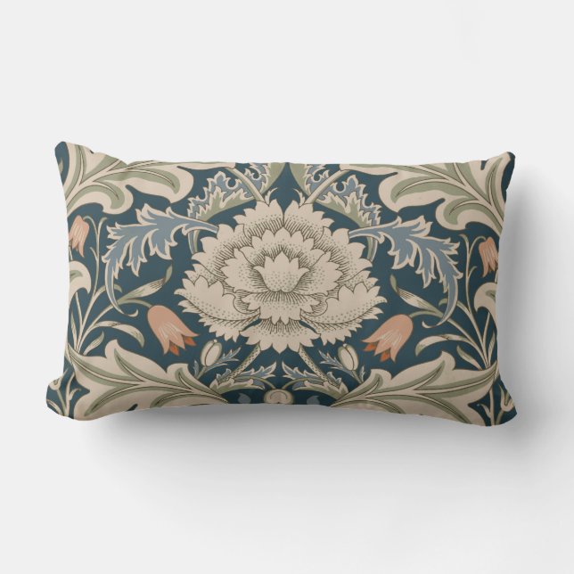 Coussin Rectangle Jardin Floral William Morris Severn Fleur Classiqu (Recto)