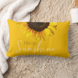Coussin Rectangle Jaune Bonjour Sunshine Tournesol été
