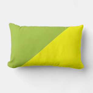 Coussin Rectangle Jaune et Android vert Solid Color Arrière - plan