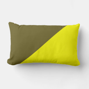 Coussin Rectangle Jaune et bronze antique Arrière - plan couleur sol