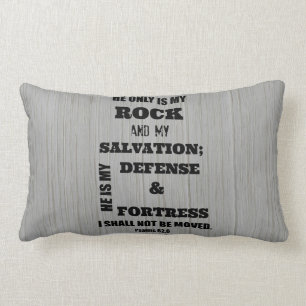 Coussin Rectangle Je ne serai pas Moved Bible Verse