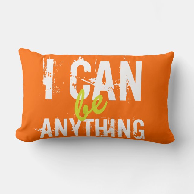 Coussin Rectangle Je Peux Être N'Importe Quelle Motivation Inspirant (Recto)