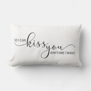 Coussin Rectangle Je Peux Vous Embrasser Quand Je Veux
