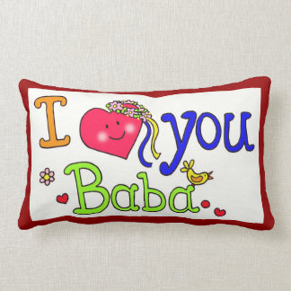 Coussin Rectangle Je t'aime baba