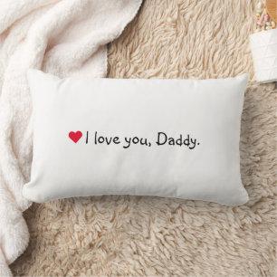Coussin Rectangle Je T'Aime Papa Papa Papa Fête des pères Personnali