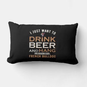Coussin Rectangle Je Veux Juste Boire De La Bière Et Accrocher Mon F