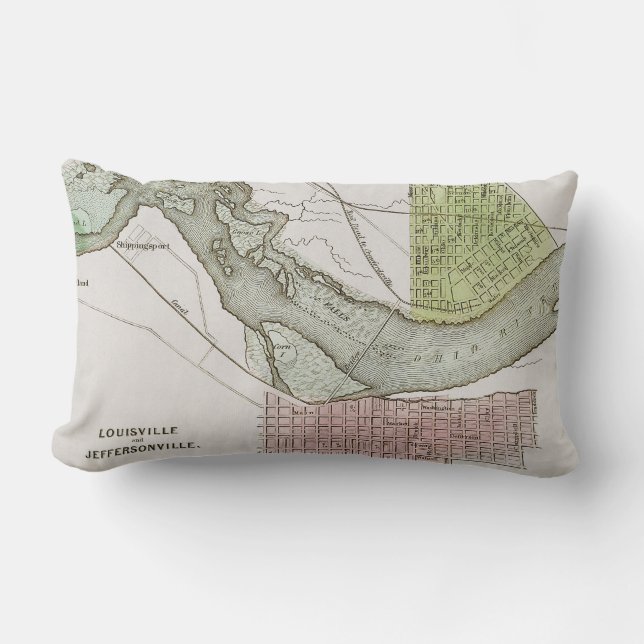 COUSSIN RECTANGLE JEFFERSONVILLE, INDIANA : CARTE (Recto)