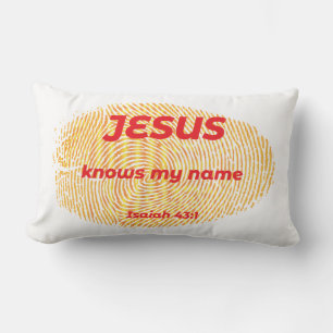 COUSSIN RECTANGLE JÉSUS CONNAÎT MON NOM
