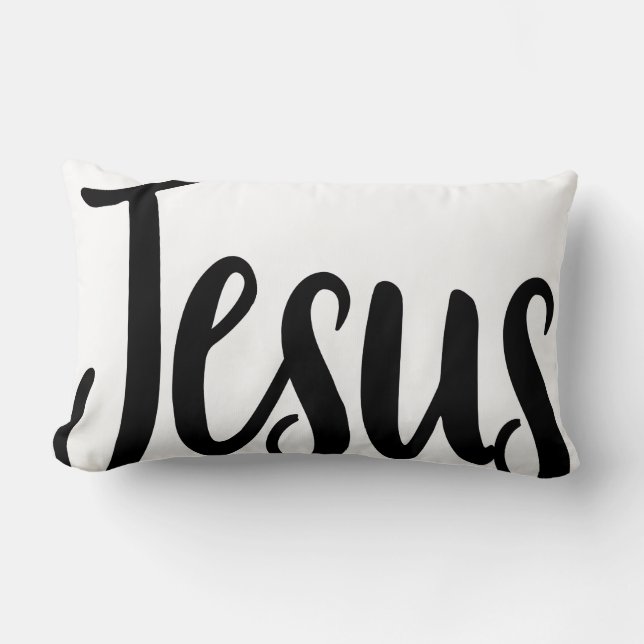 Coussin Rectangle Jésus Evangile Graphiques Esthétique Citations chr (Recto)