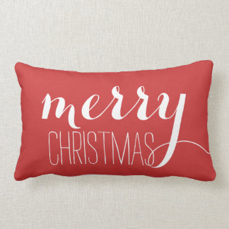 Coussin Rectangle Jet rouge de vacances du Joyeux Noël |