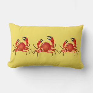 Coussin Rectangle Jeté de Coussin-Crabes
