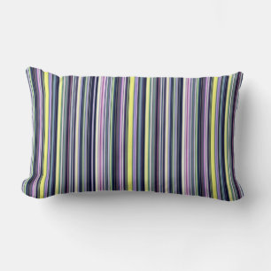 Coussin Rectangle Jeter Bande d'oreiller violet bleu jaune