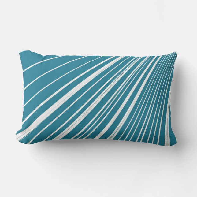 Coussin Rectangle Jeter Eau Bleu Bleu Blanc (Recto)